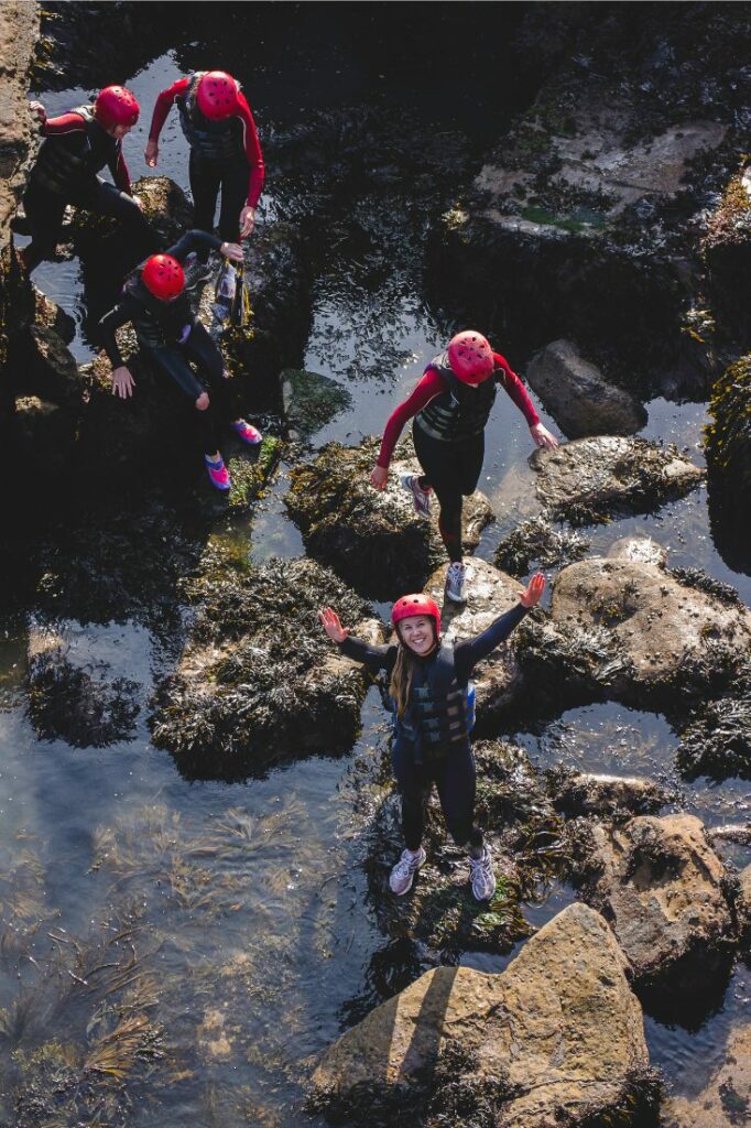 wales coasteering