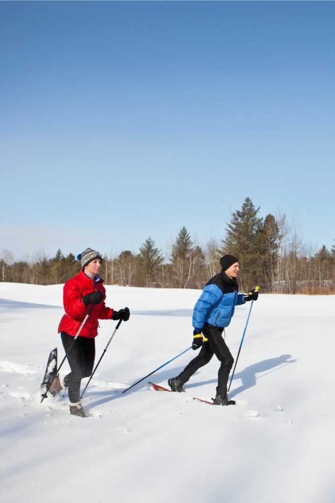 snowshoeing