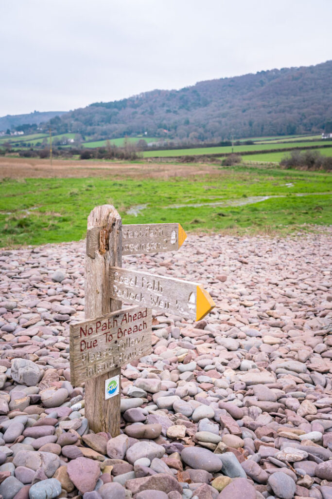 footpath to porlock marshes