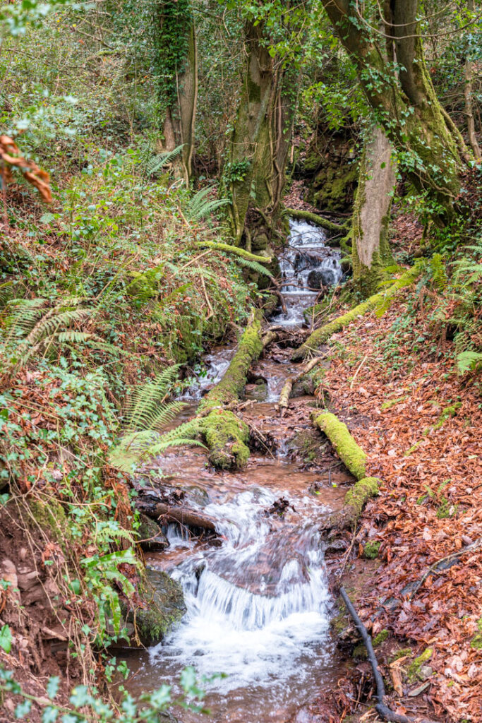 waterfall in porlock weir