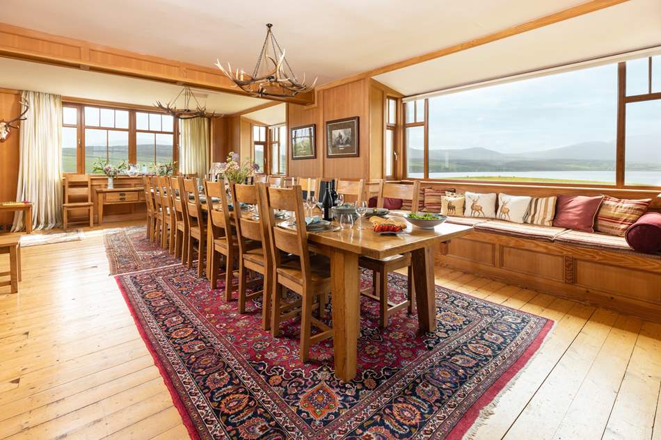 Cape Wrath lodge interior