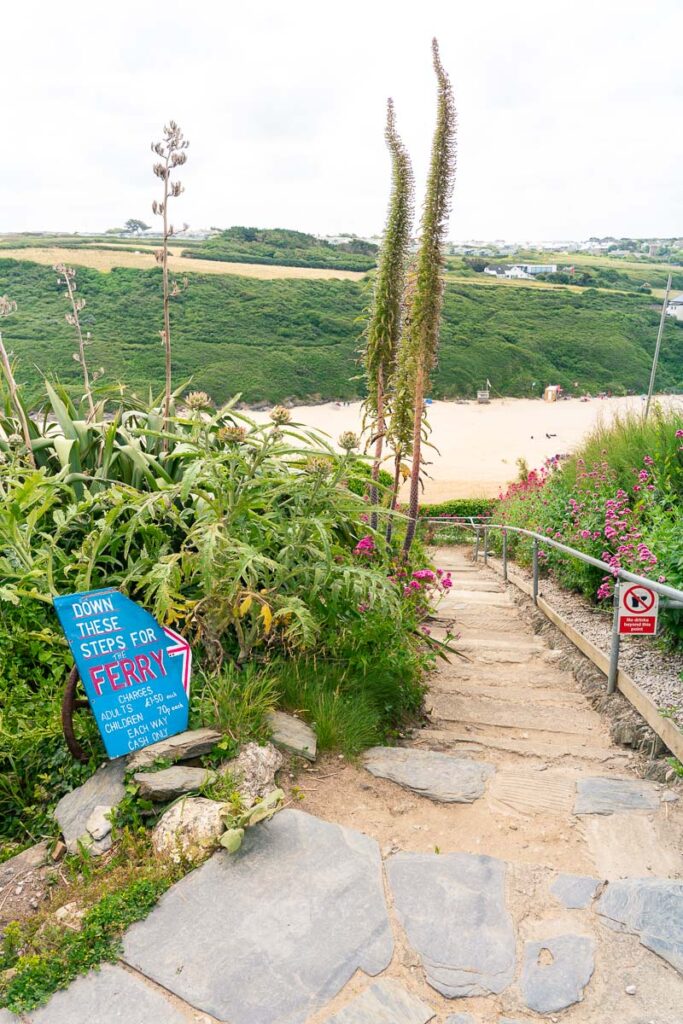 down steps to gannel ferry
