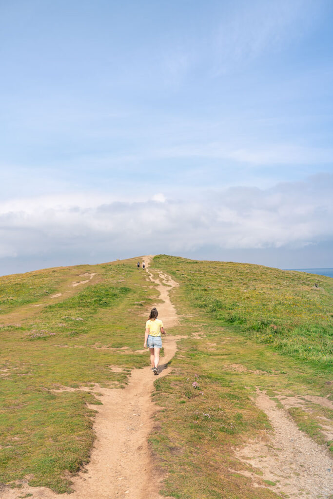 walking to the headland