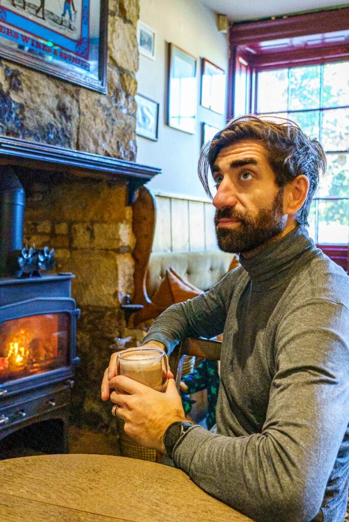 hot chocolates in pub